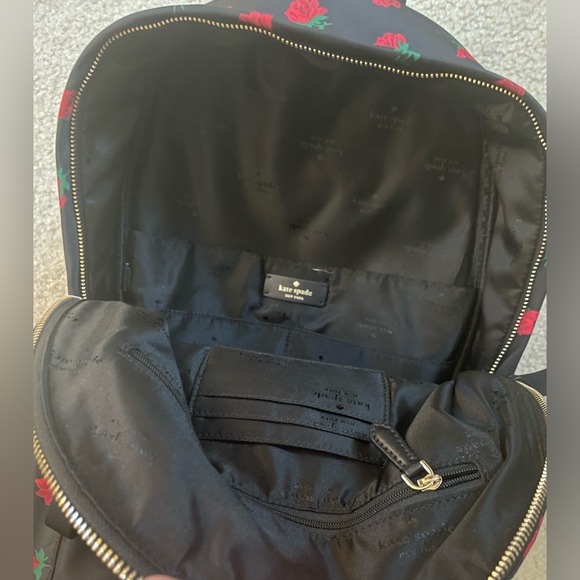 Kate Spade Medium Chelsea 🌹Rose Toss Nylon Dome Backpack 🎒 - Picture 11 of 12